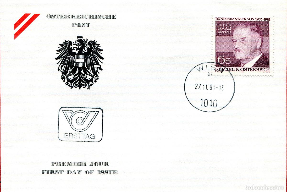 Sellos: AUSTRIA 1981 CARTA FDC MICHEL AT 1690