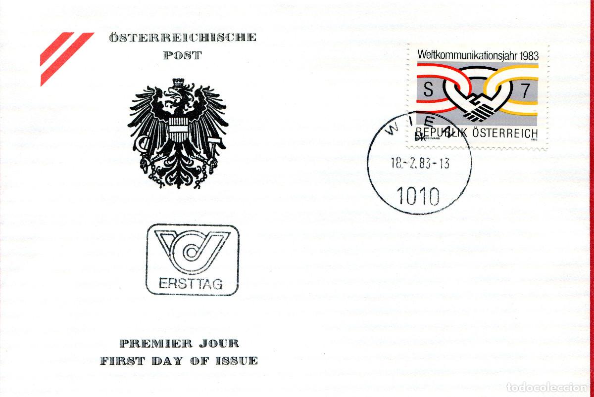 Sellos: AUSTRIA 1983 CARTA FDC MICHEL AT 1731
