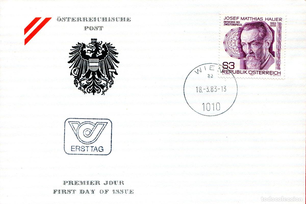 Sellos: AUSTRIA 1983 CARTA FDC MICHEL AT 1733