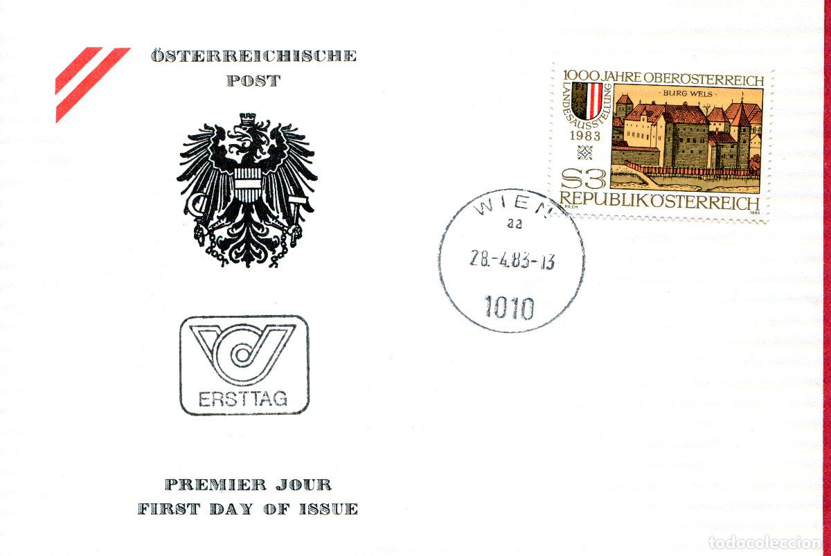 Sellos: AUSTRIA 1983 CARTA FDC MICHEL AT 1736