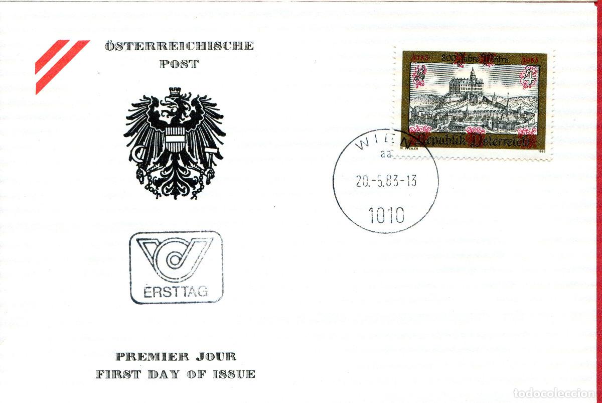 Sellos: AUSTRIA 1983 CARTA FDC MICHEL AT 1740