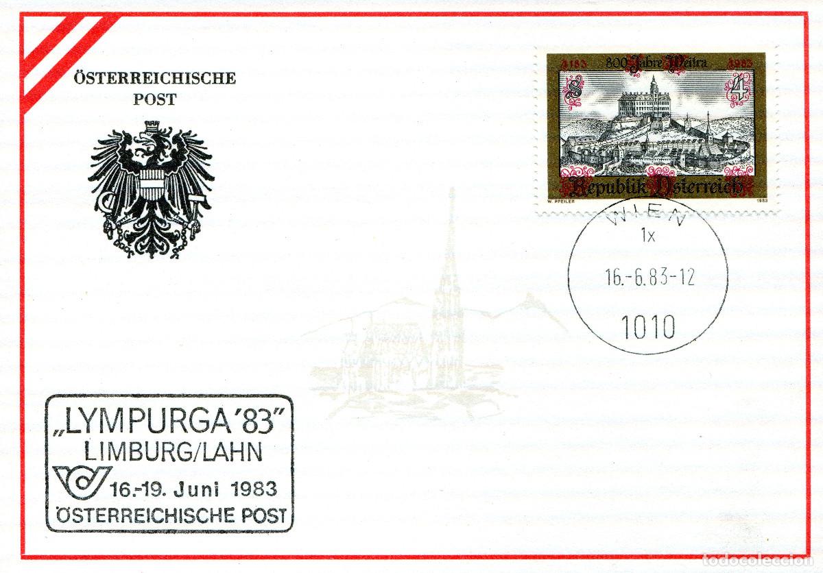 Sellos: AUSTRIA 1983 CARTA FDC MICHEL AT 1740
