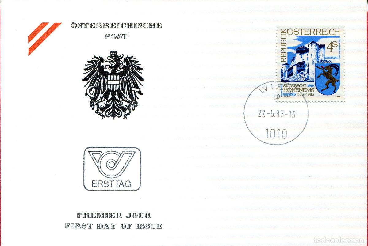 Sellos: AUSTRIA 1983 CARTA FDC MICHEL AT 1741