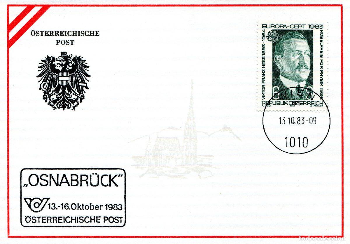 Sellos: AUSTRIA 1983 CARTA FDC MICHEL AT 1743