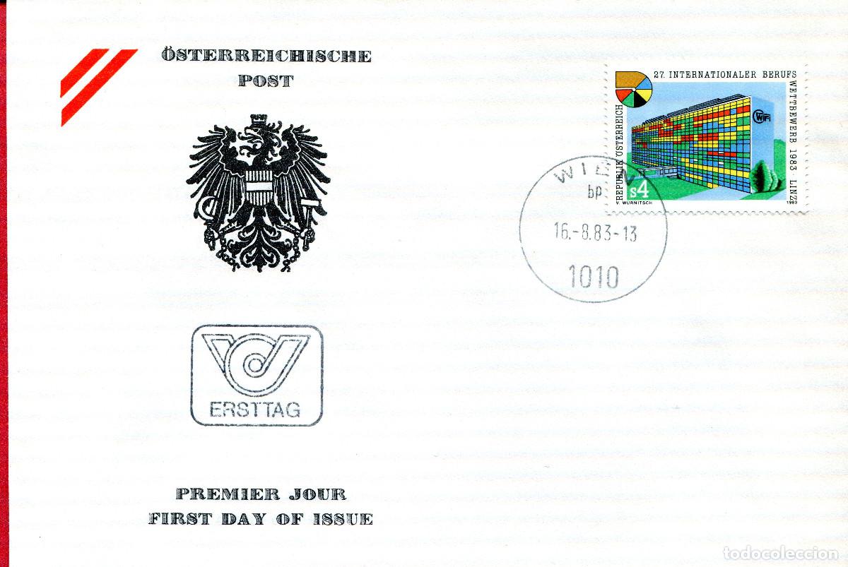 Sellos: AUSTRIA 1983 CARTA FDC MICHEL AT 1747