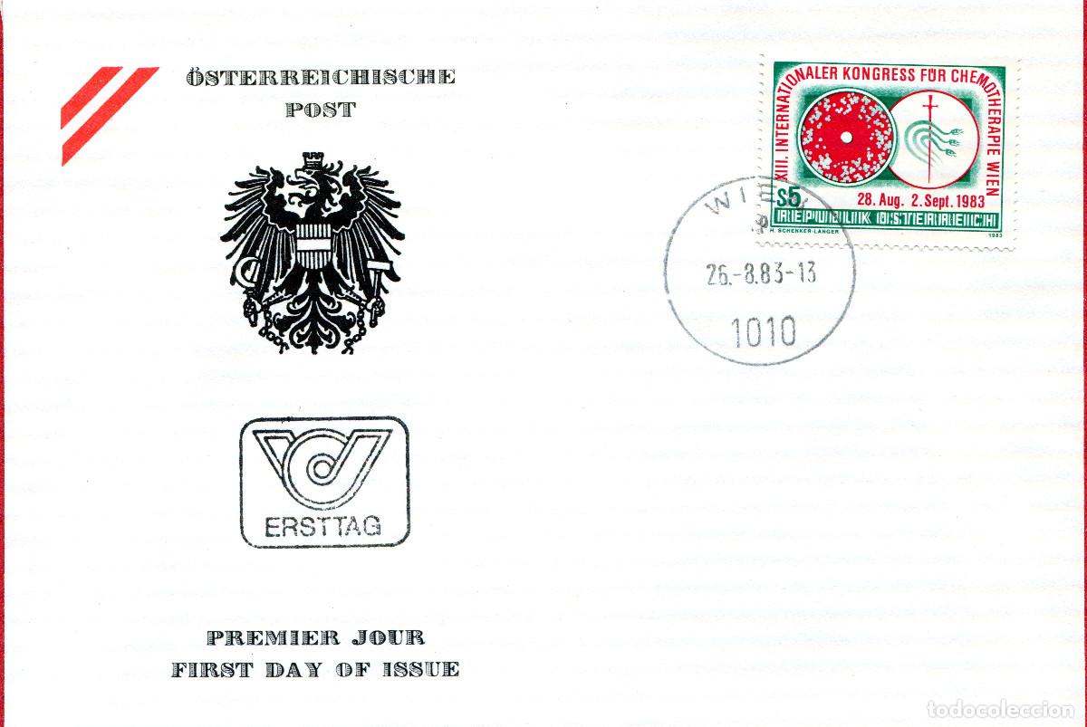 Sellos: AUSTRIA 1983 CARTA FDC MICHEL AT 1748