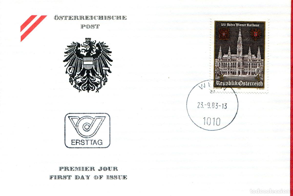 Sellos: AUSTRIA 1983 CARTA FDC MICHEL AT 1752