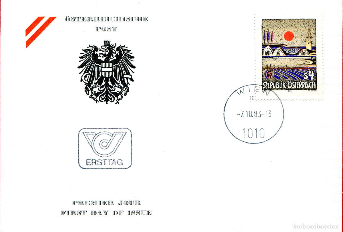Sellos: AUSTRIA 1983 CARTA FDC MICHEL AT 1755