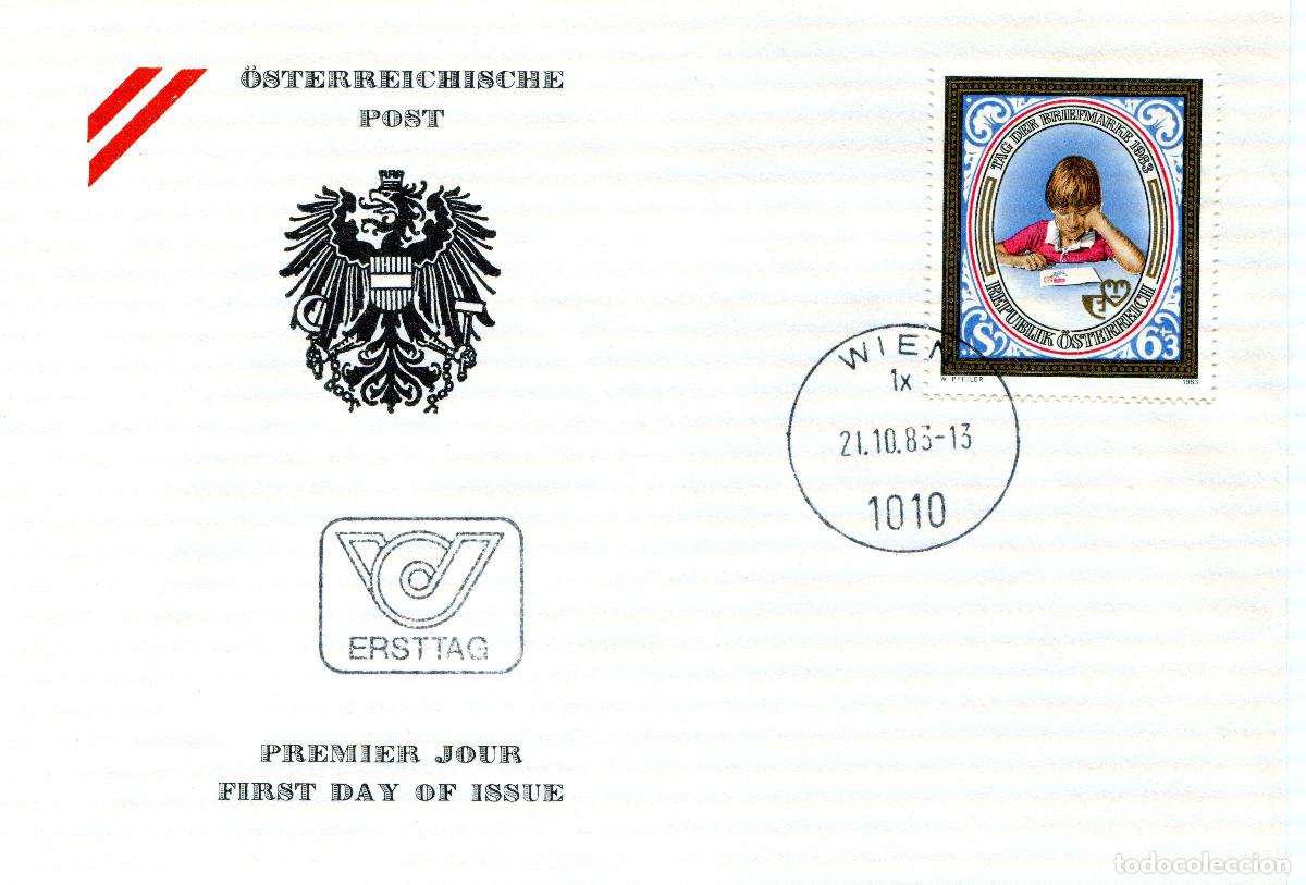 Sellos: AUSTRIA 1983 CARTA FDC MICHEL AT 1756