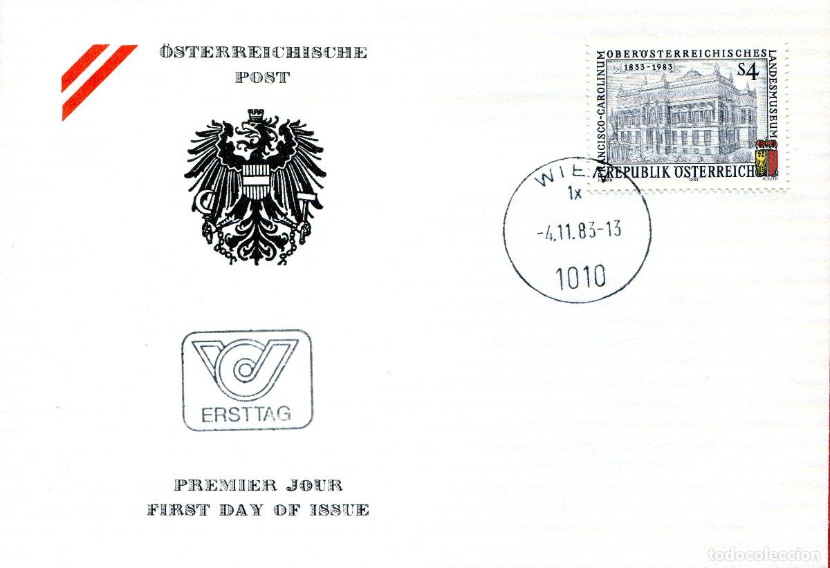 Sellos: AUSTRIA 1983 CARTA FDC MICHEL AT 1758