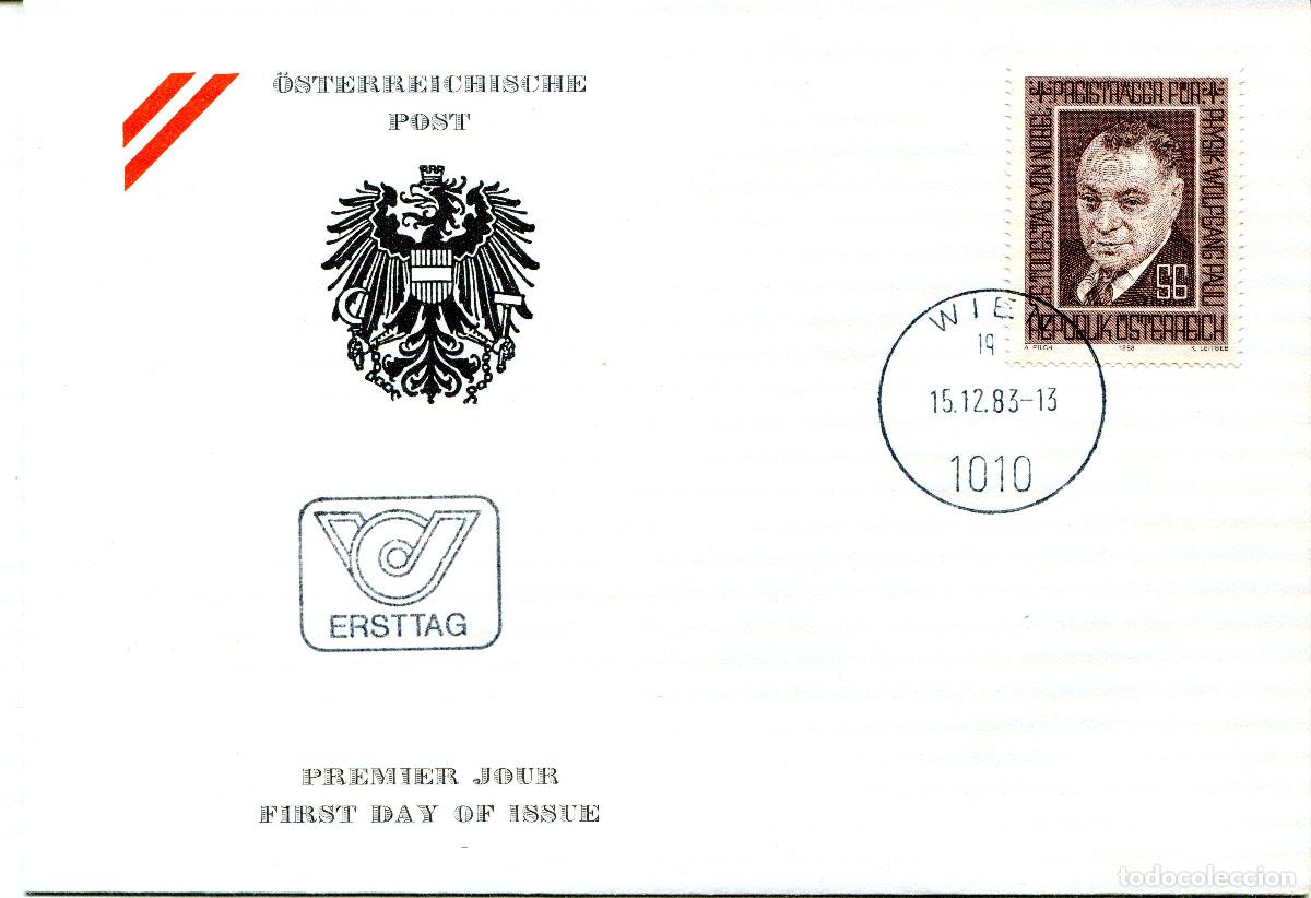 Sellos: AUSTRIA 1983 CARTA FDC MICHEL AT 1762