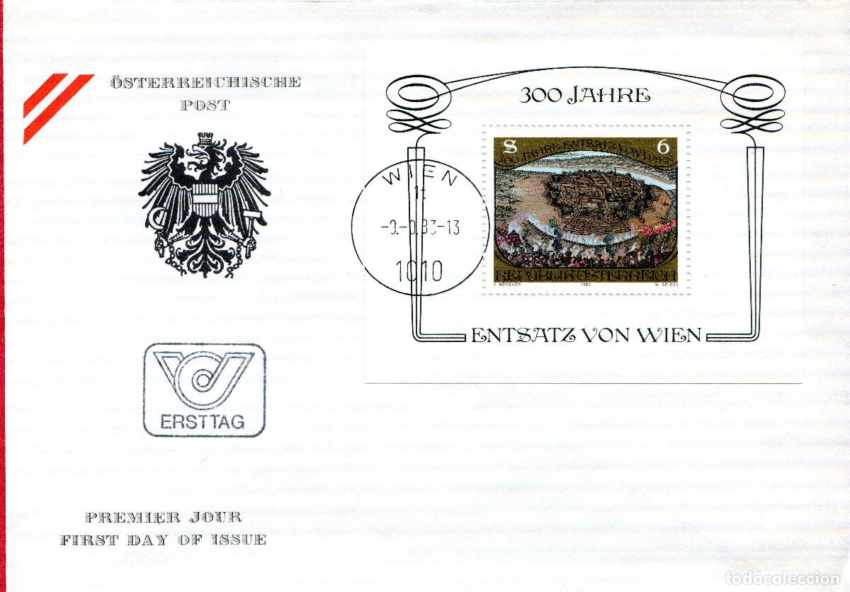 Sellos: AUSTRIA 1983 CARTA FDC MICHEL AT BL6