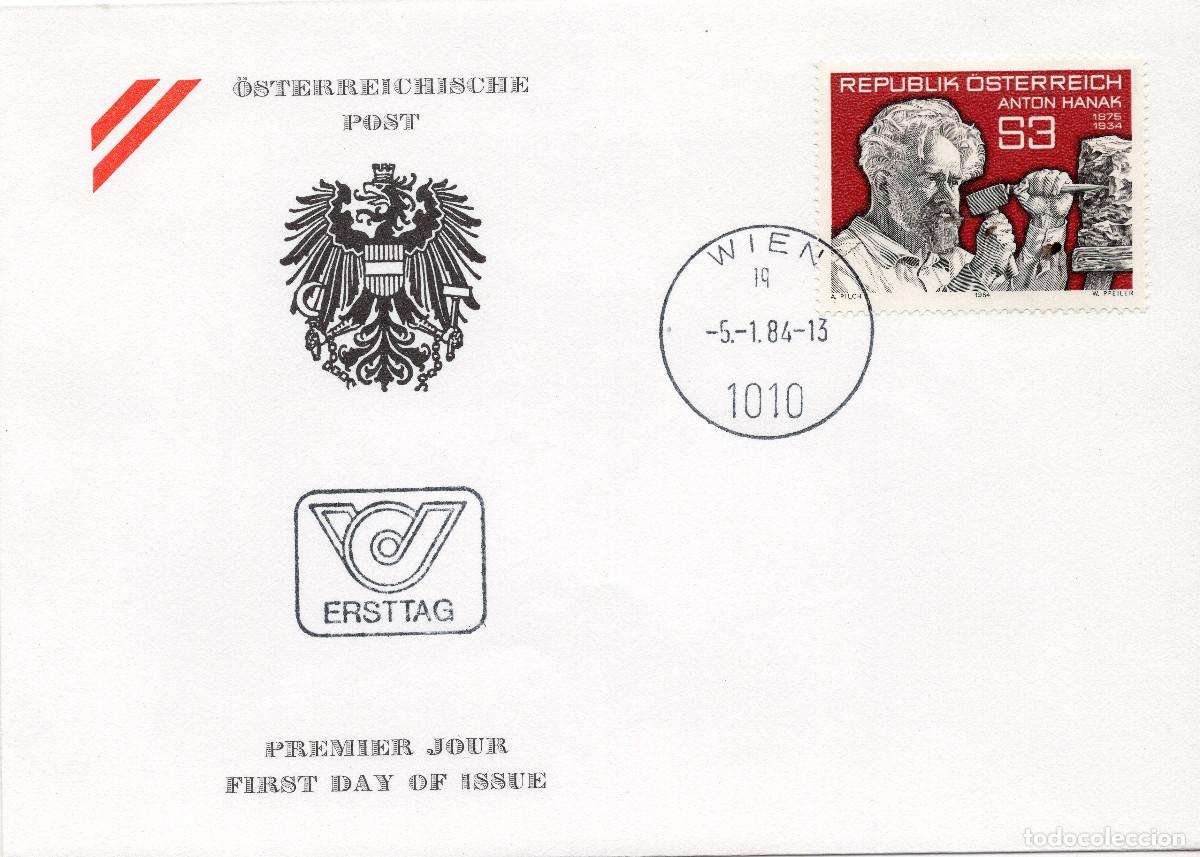 Sellos: AUSTRIA 1984 CARTA FDC MICHEL AT 1764