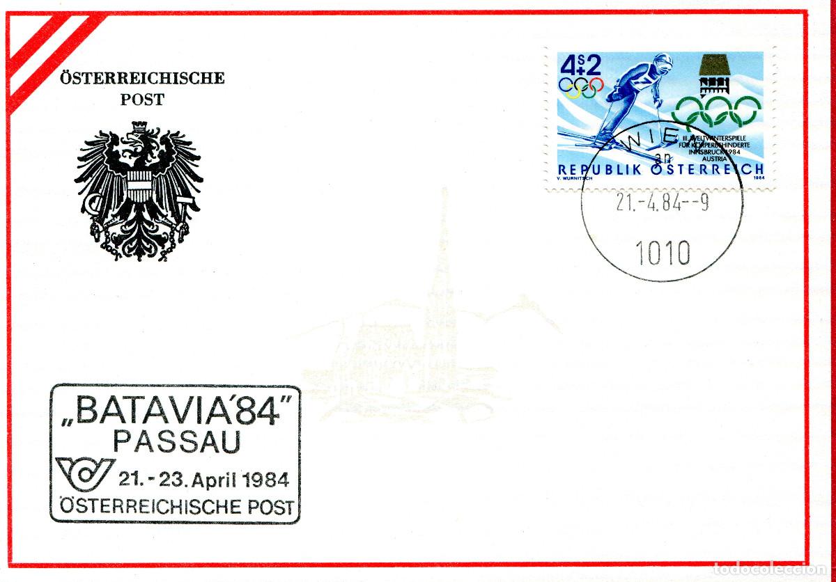 Sellos: AUSTRIA 1984 CARTA FDC MICHEL AT 1765