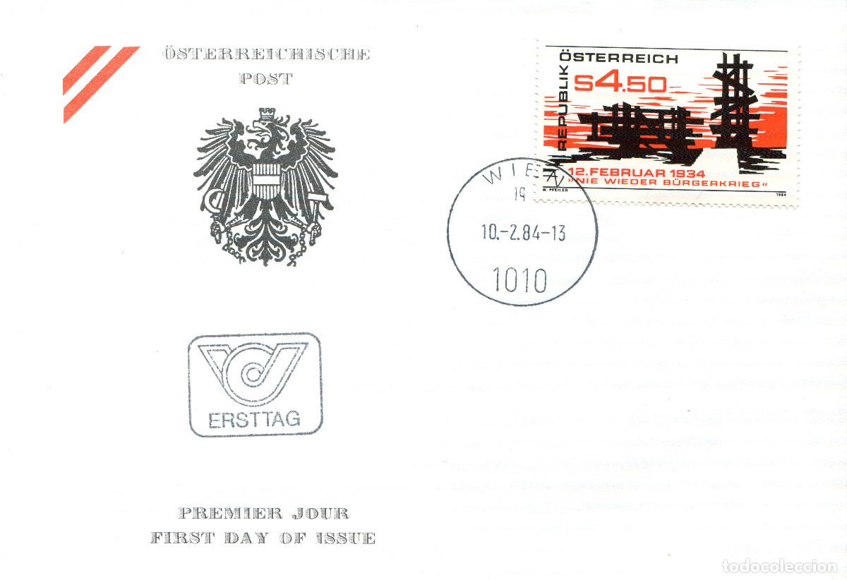 Sellos: AUSTRIA 1984 CARTA FDC MICHEL AT 1766