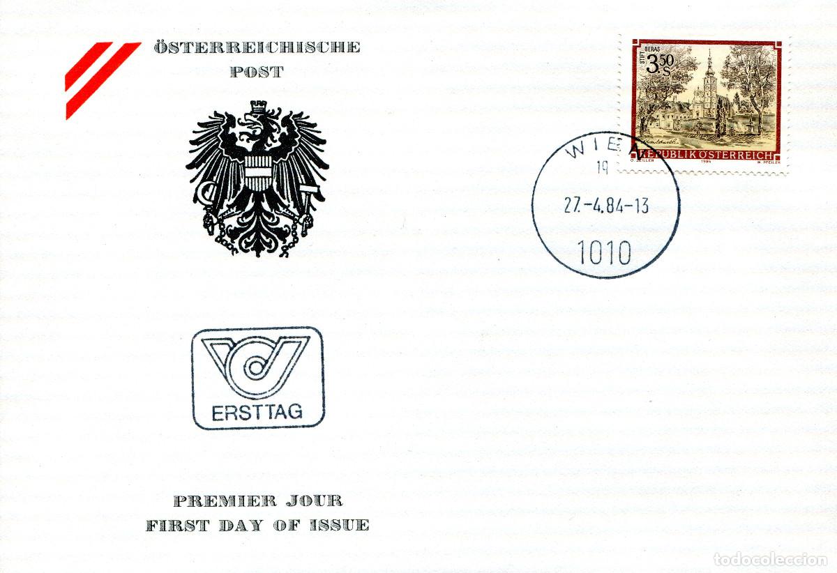 Sellos: AUSTRIA 1984 CARTA FDC MICHEL AT 1768