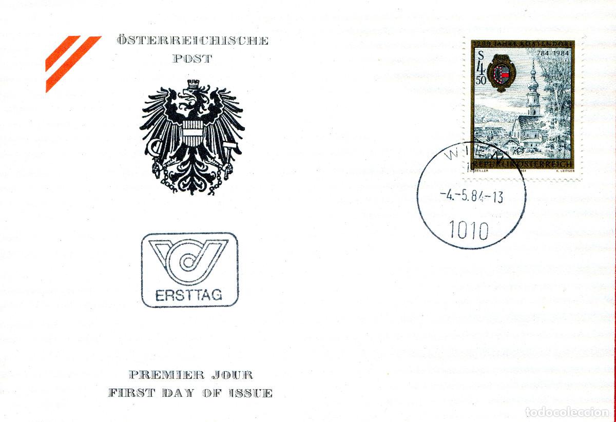 Sellos: AUSTRIA 1984 CARTA FDC MICHEL AT 1771