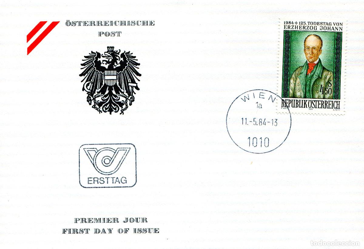 Sellos: AUSTRIA 1984 CARTA FDC MICHEL AT 1774
