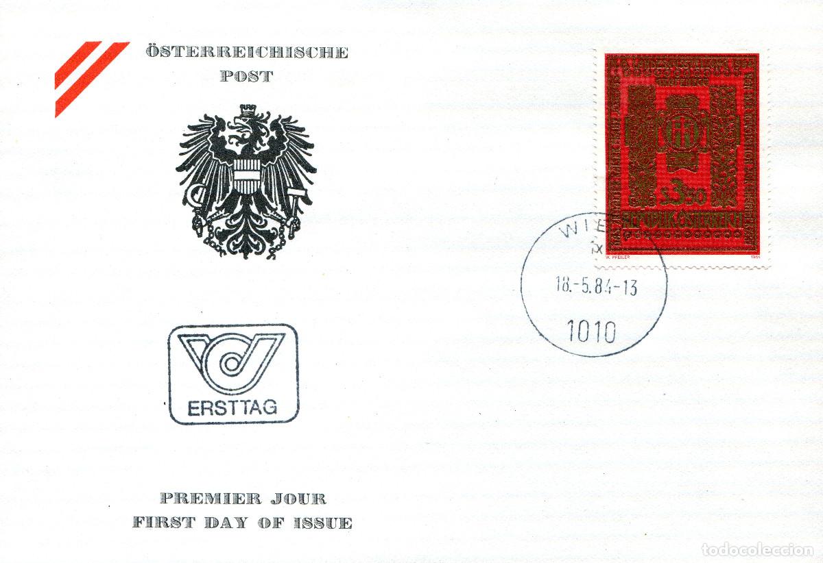 Sellos: AUSTRIA 1984 CARTA FDC MICHEL AT 1775