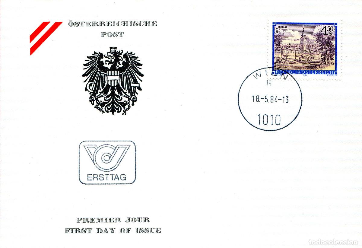 Sellos: AUSTRIA 1984 CARTA FDC MICHEL AT 1776