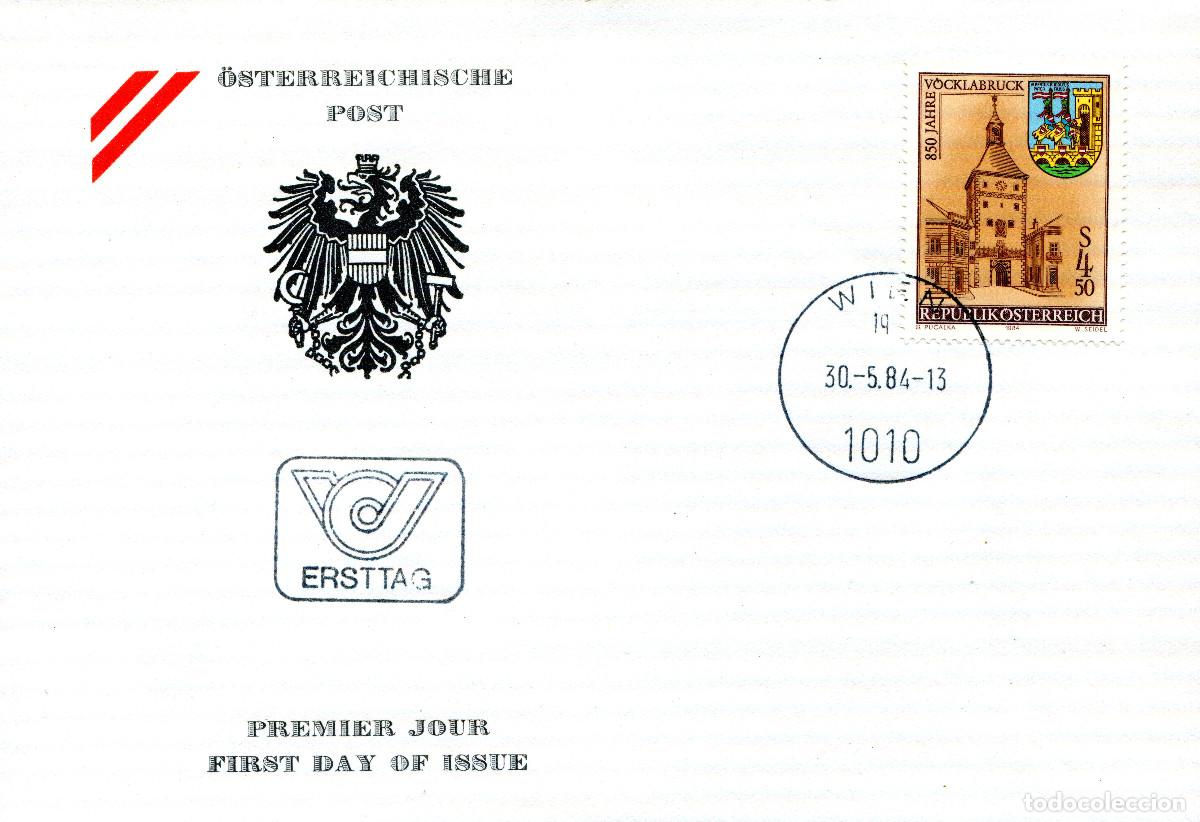 Sellos: AUSTRIA 1984 CARTA FDC MICHEL AT 1777