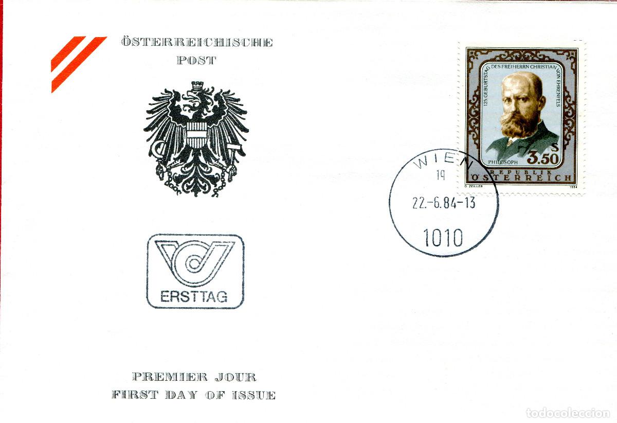 Sellos: AUSTRIA 1984 CARTA FDC MICHEL AT 1782