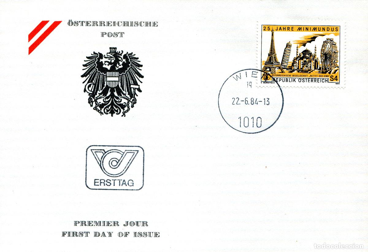 Sellos: AUSTRIA 1984 CARTA FDC MICHEL AT 1783