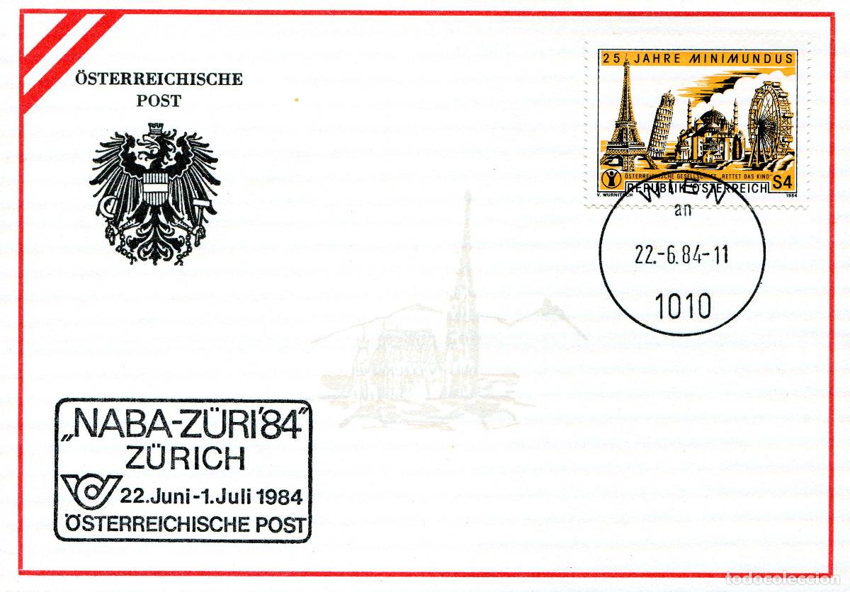 Sellos: AUSTRIA 1984 CARTA FDC MICHEL AT 1783