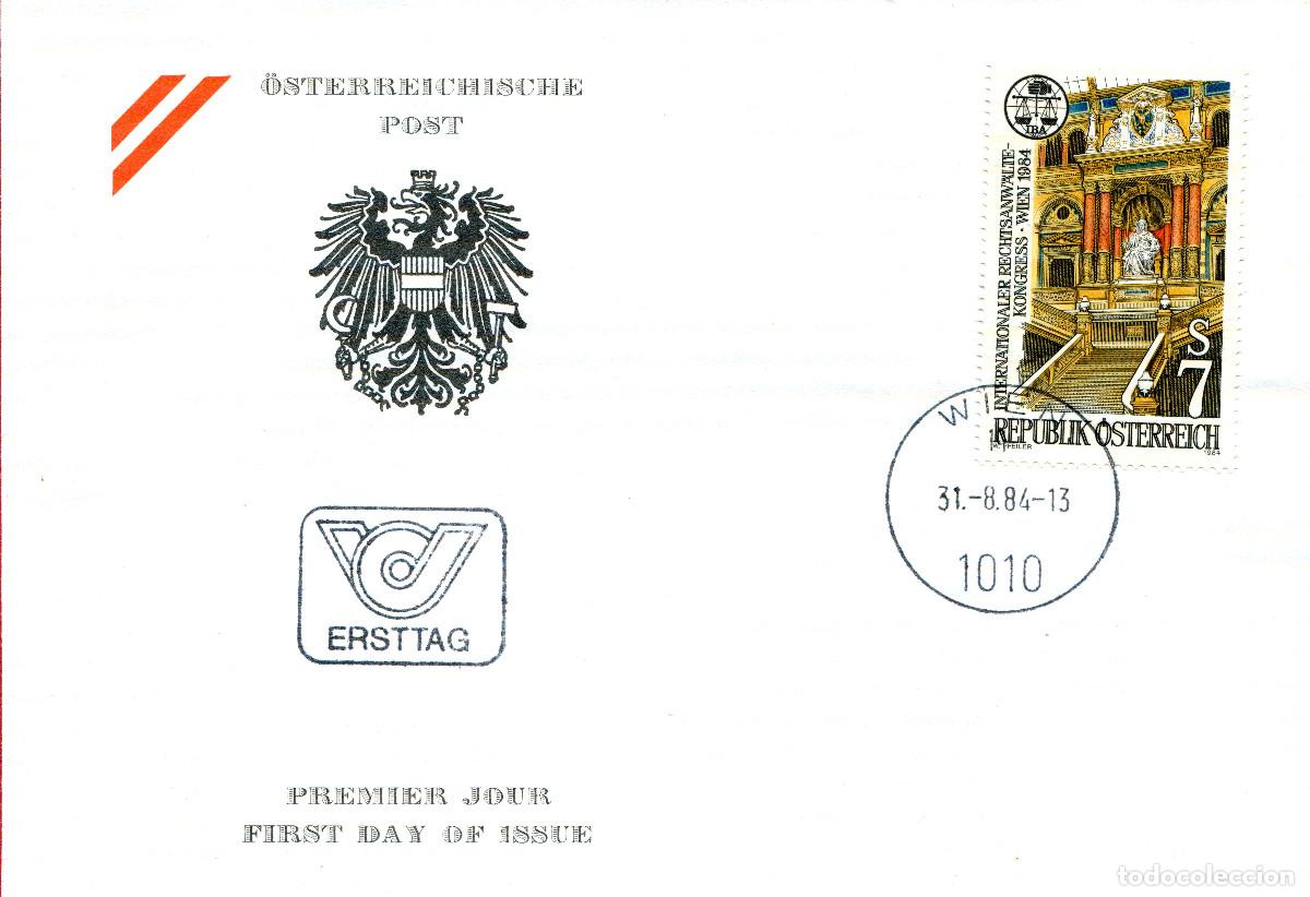 Sellos: AUSTRIA 1984 CARTA FDC MICHEL AT 1789
