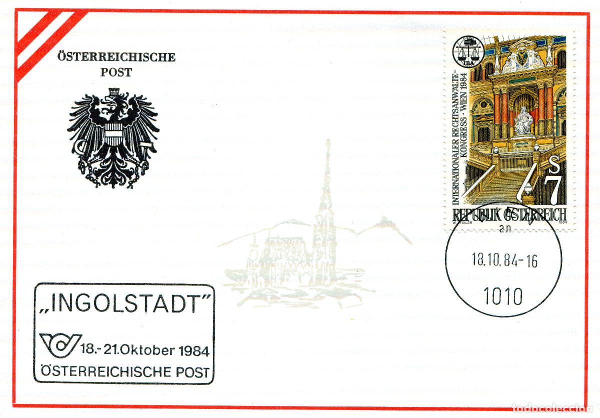 Sellos: AUSTRIA 1984 CARTA FDC MICHEL AT 1789