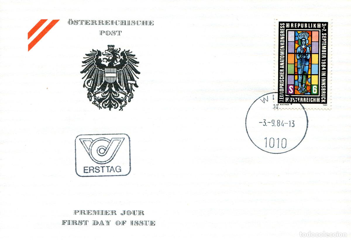 Sellos: AUSTRIA 1984 CARTA FDC MICHEL AT 1790