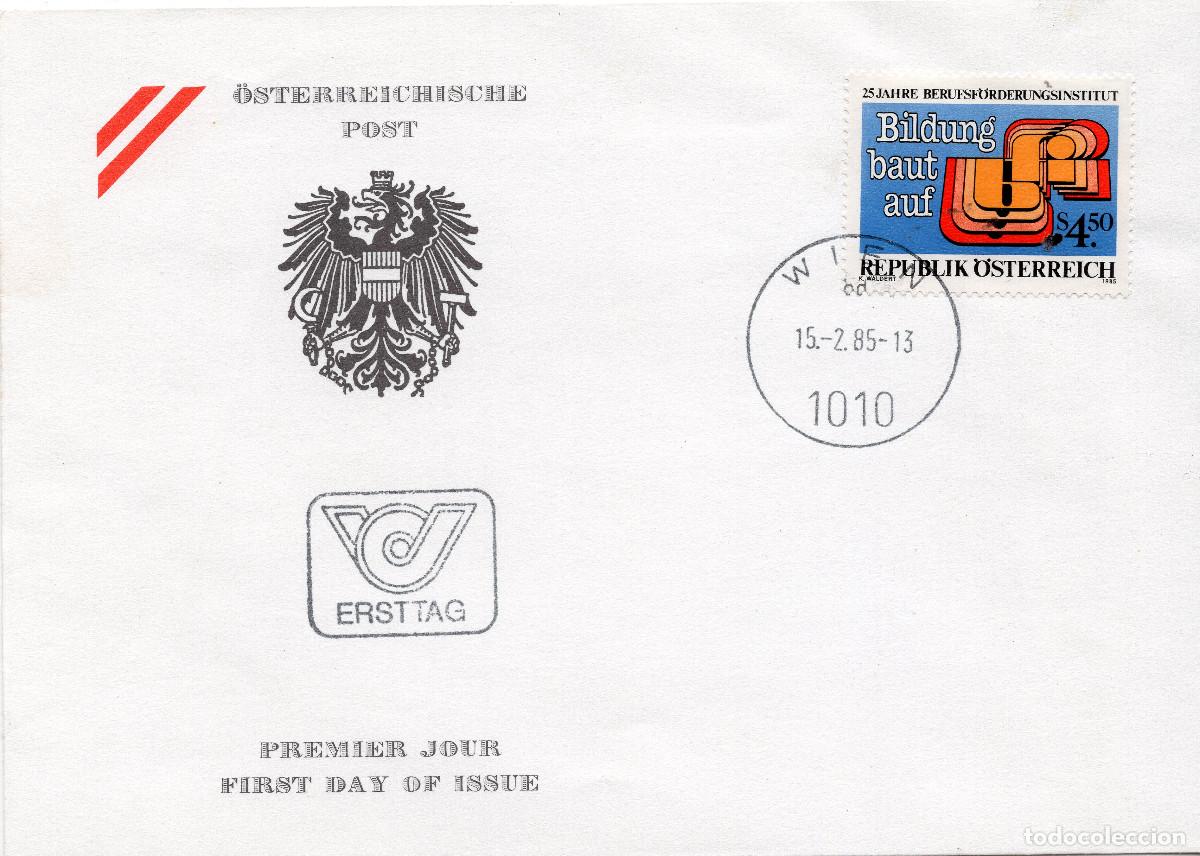 Sellos: AUSTRIA 1985 CARTA FDC MICHEL AT 1804