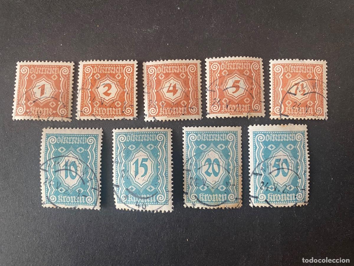 Sellos: Austria 1922 sellos de Franqueo serie completa