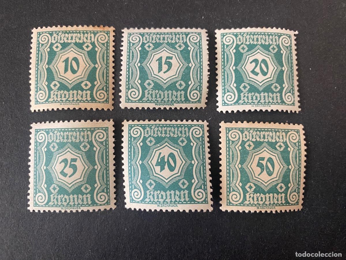 Sellos: Austria 1922 sellos de Franqueo serie completa
