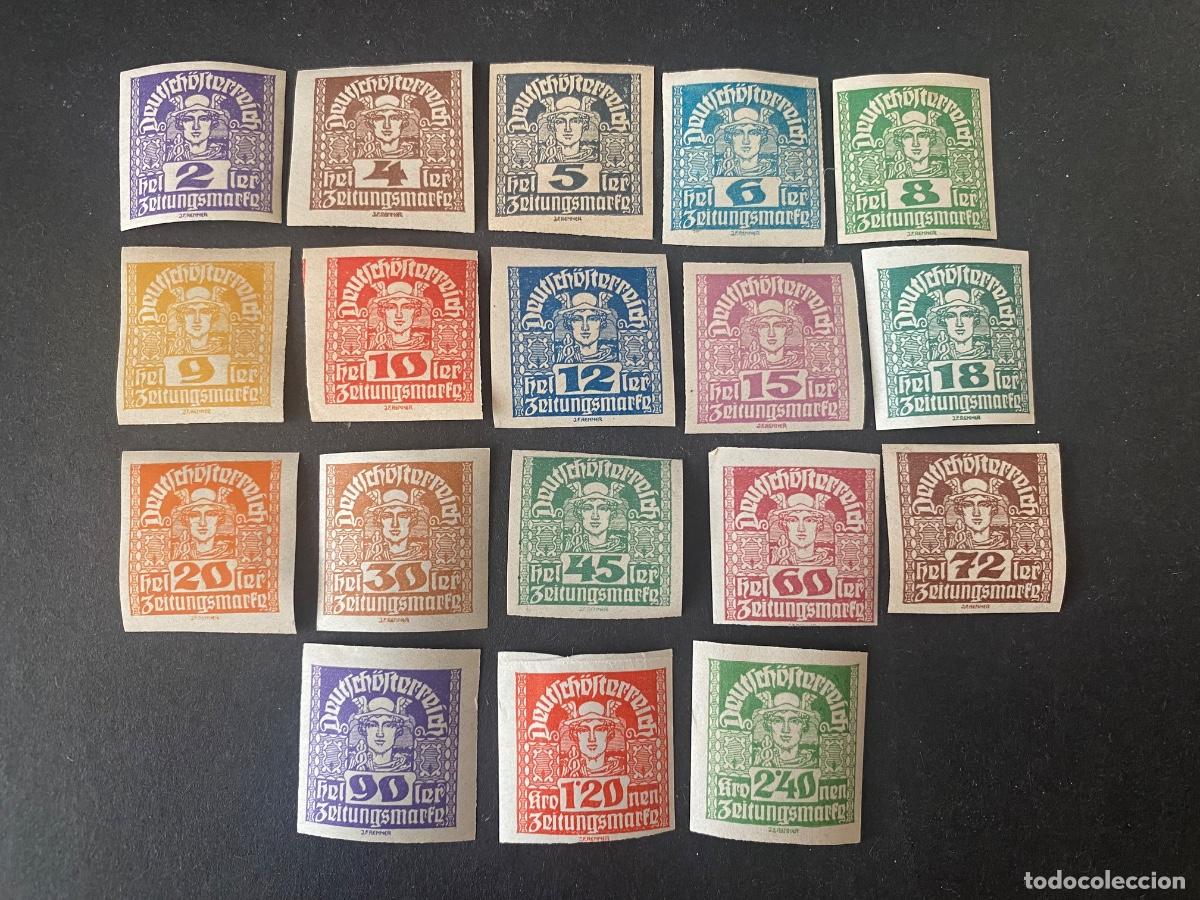 Sellos: Austria 1920 sellos de Franqueo serie completa a falta de un valor
