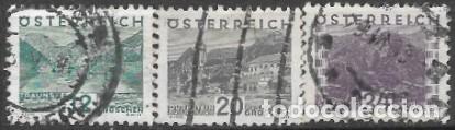 Sellos: AUSTRIA-SELLOS A&Ntilde;OS 1932-PAISAJES-USADOS-DENTADO 12