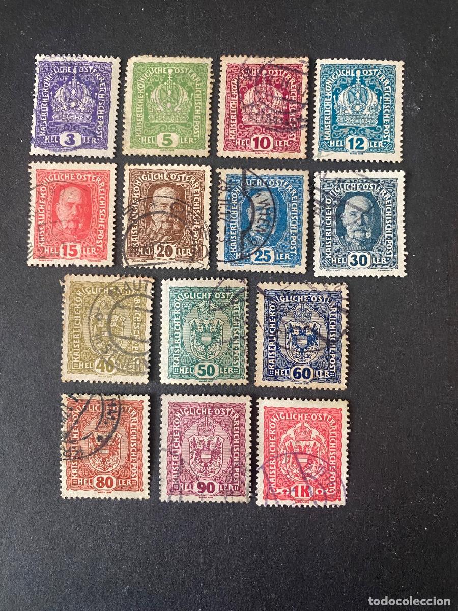 Sellos: Austria a&ntilde;o 1916 sellos antiguos