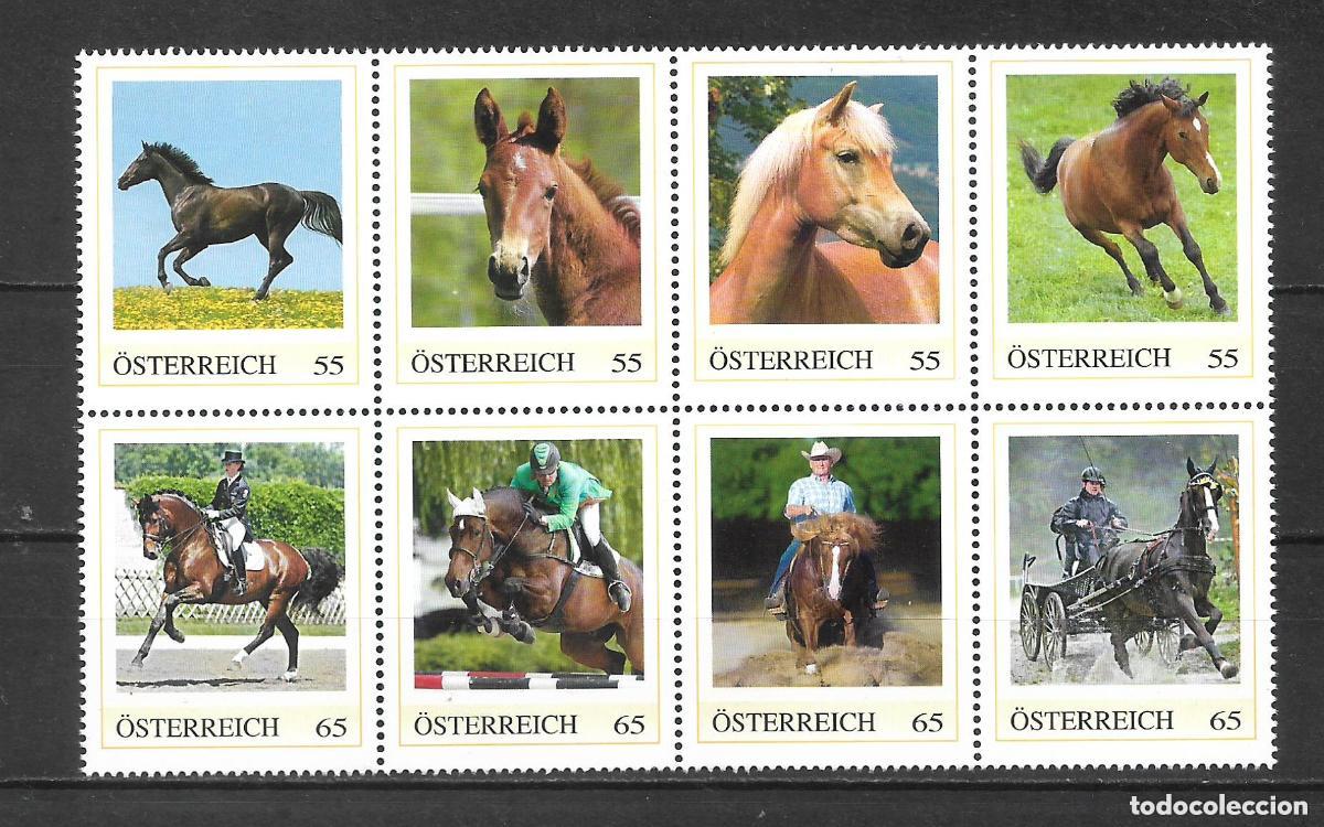 Sellos: austria minipliego caballos ** mnh valor facial 4.80&euro; - 31/2