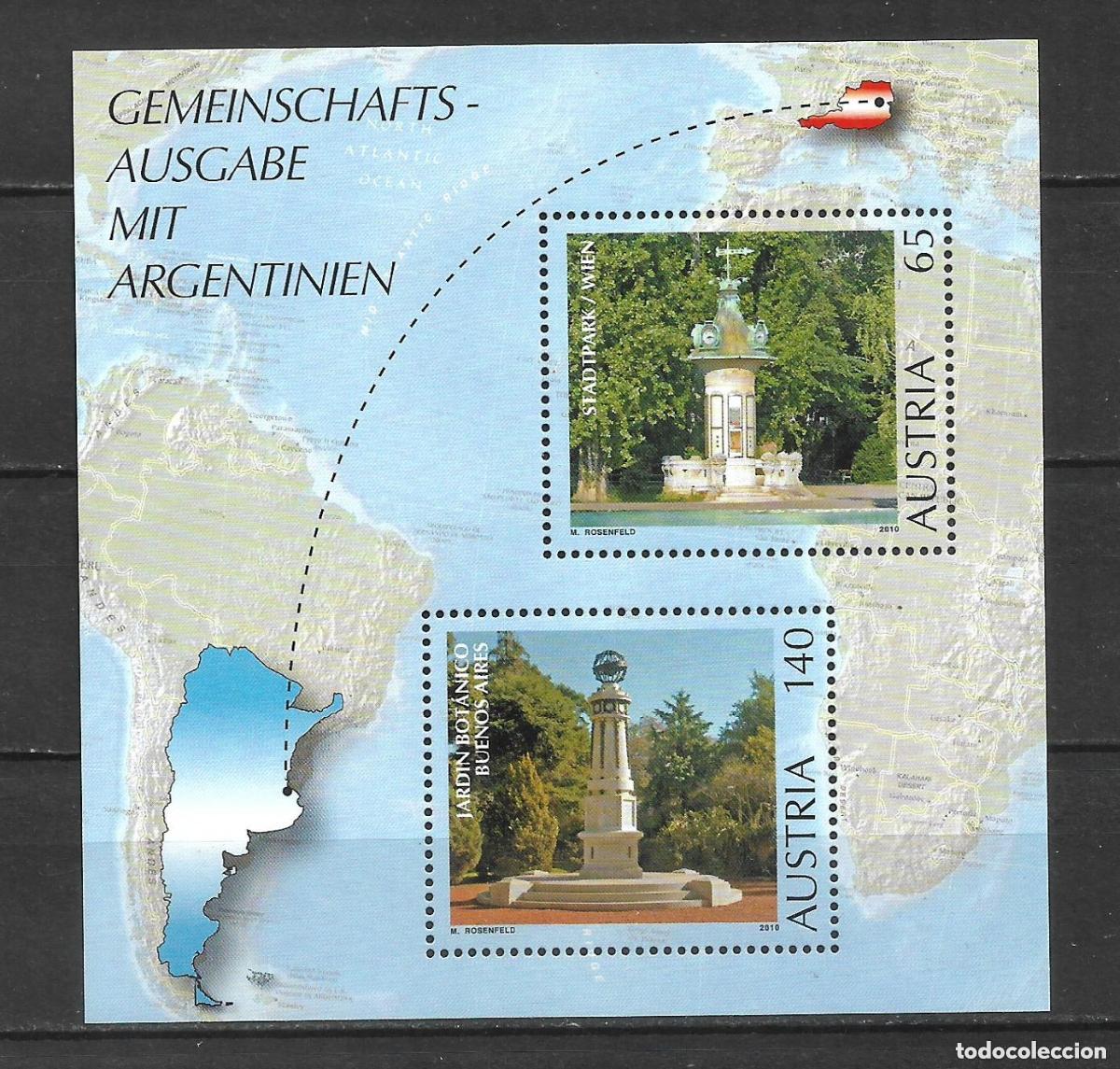 Sellos: austria 2010 michel hoja bloque 68 ** mnh - 31/2