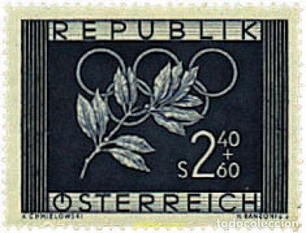 Sellos: 73622 MNH AUSTRIA 1952 15 JUEGOS OLIMPICOS VERANO HELSINKI 1952