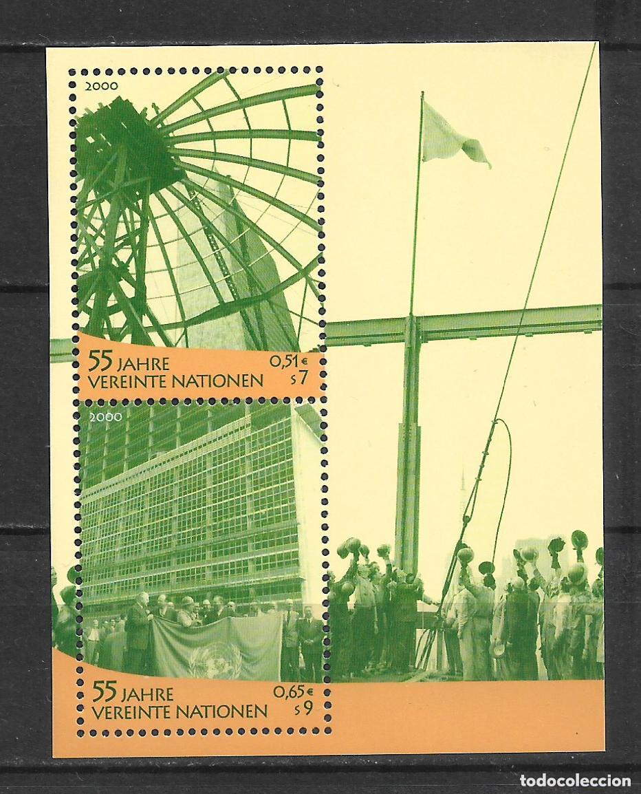 Sellos: onu viena 2000 hoja bloque ** mnh facial 1.16&euro; - 31/2