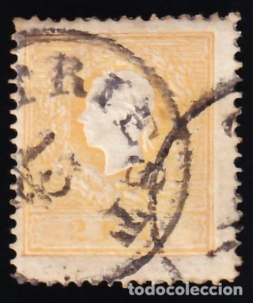 Sellos: AUSTRIA, 1858-59 Y&T. 11a, 2 k. naranja
