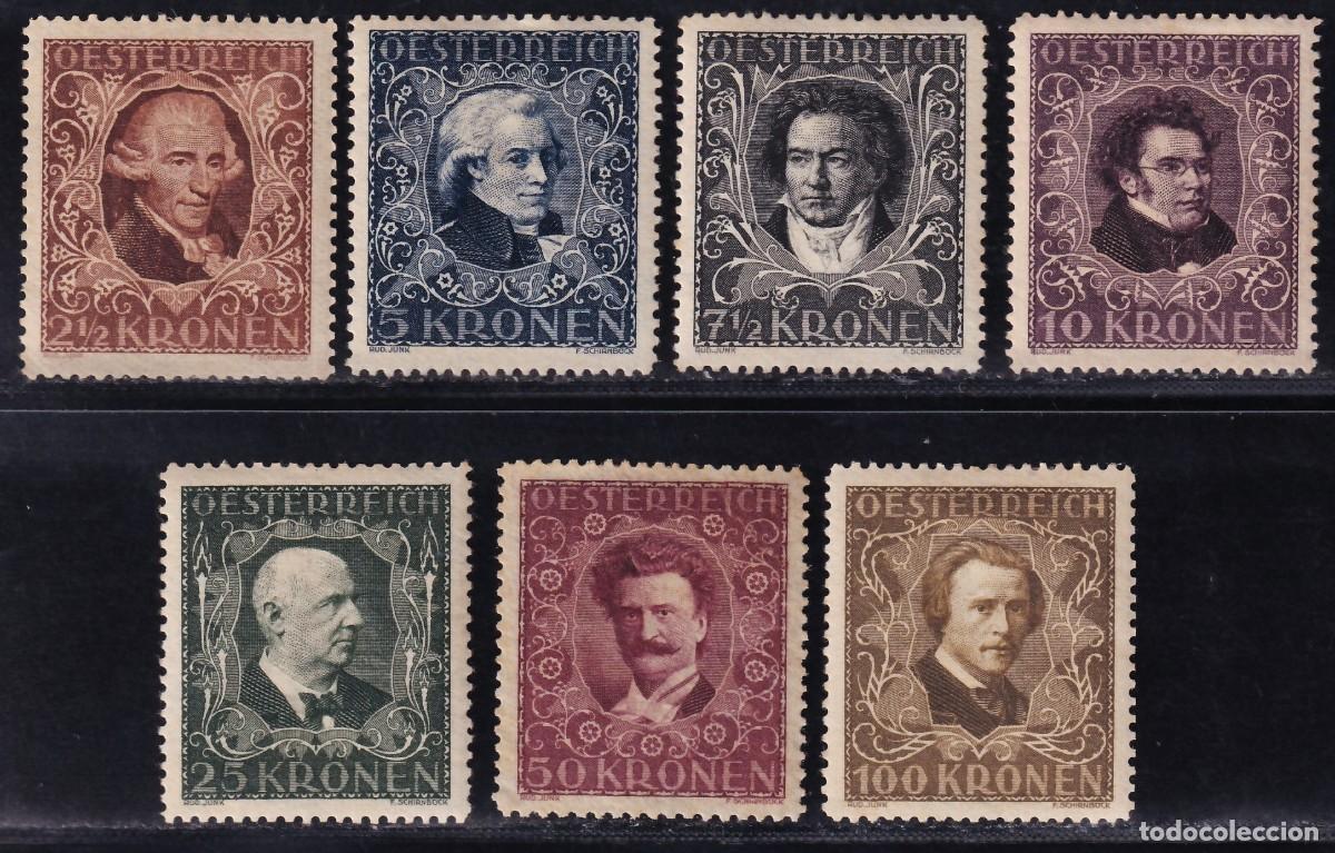 Sellos: AUSTRIA, 1822 Y&T. 290 / 296 /*/