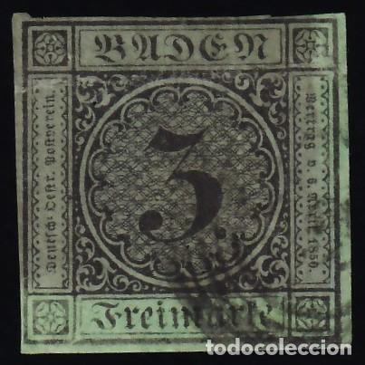 Sellos: Estados Alemanes, Baden. 1851-1852 Y&T. 5