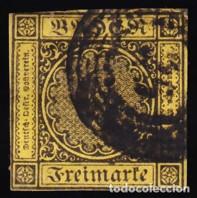 Sellos: Estados Alemanes, Baden. 1851-1852 Y&T. 8