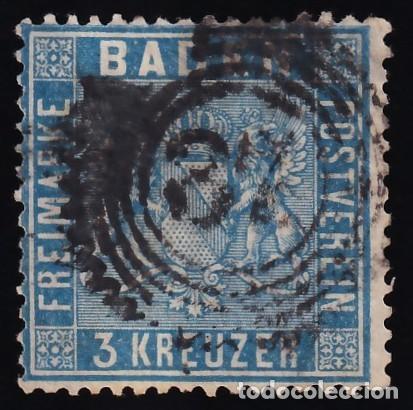 Sellos: Estados Alemanes, Baden. 1860-61 Y&T. 9