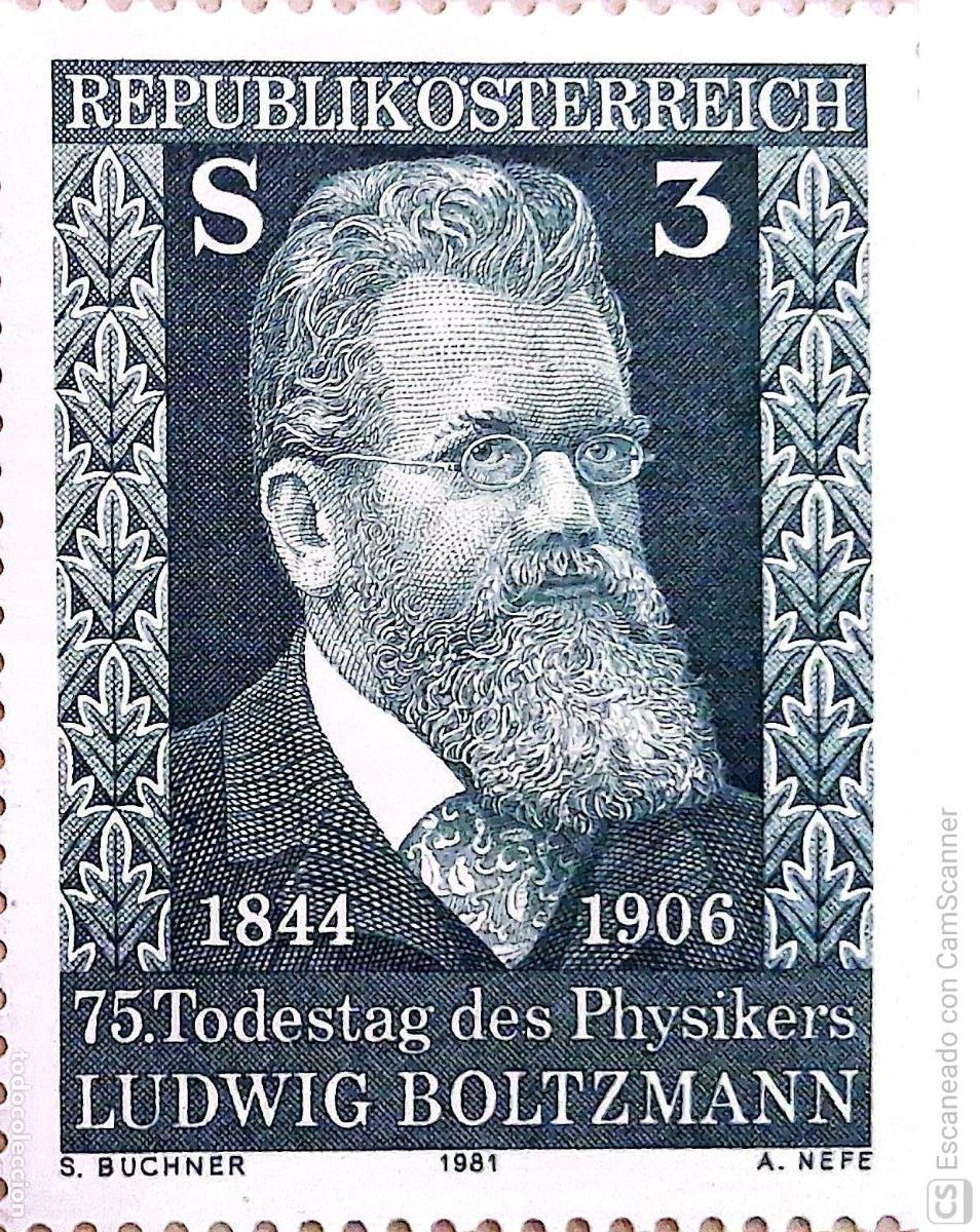 Sellos: Austria. 1506 F&iacute;sico Ludwig Boltzmann. 1981. Sellos nuevos y numeraci&oacute;n Yvert.