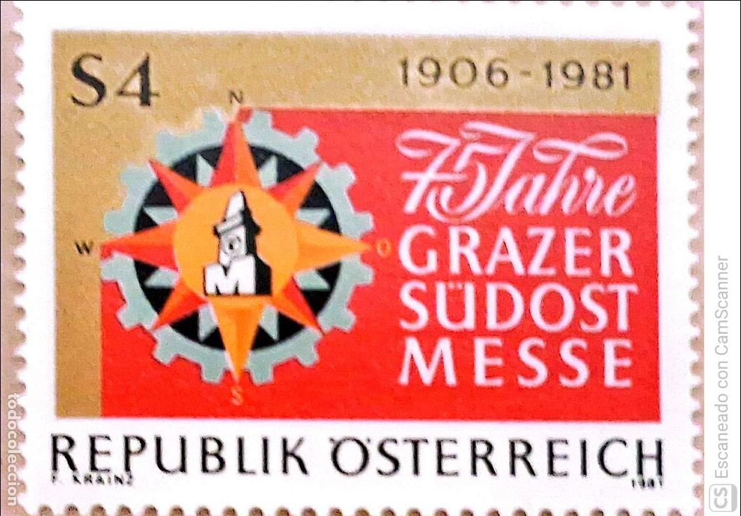 Sellos: Austria. 1511 Feria de Graz. 1981. Sellos nuevos y numeraci&oacute;n Yvert