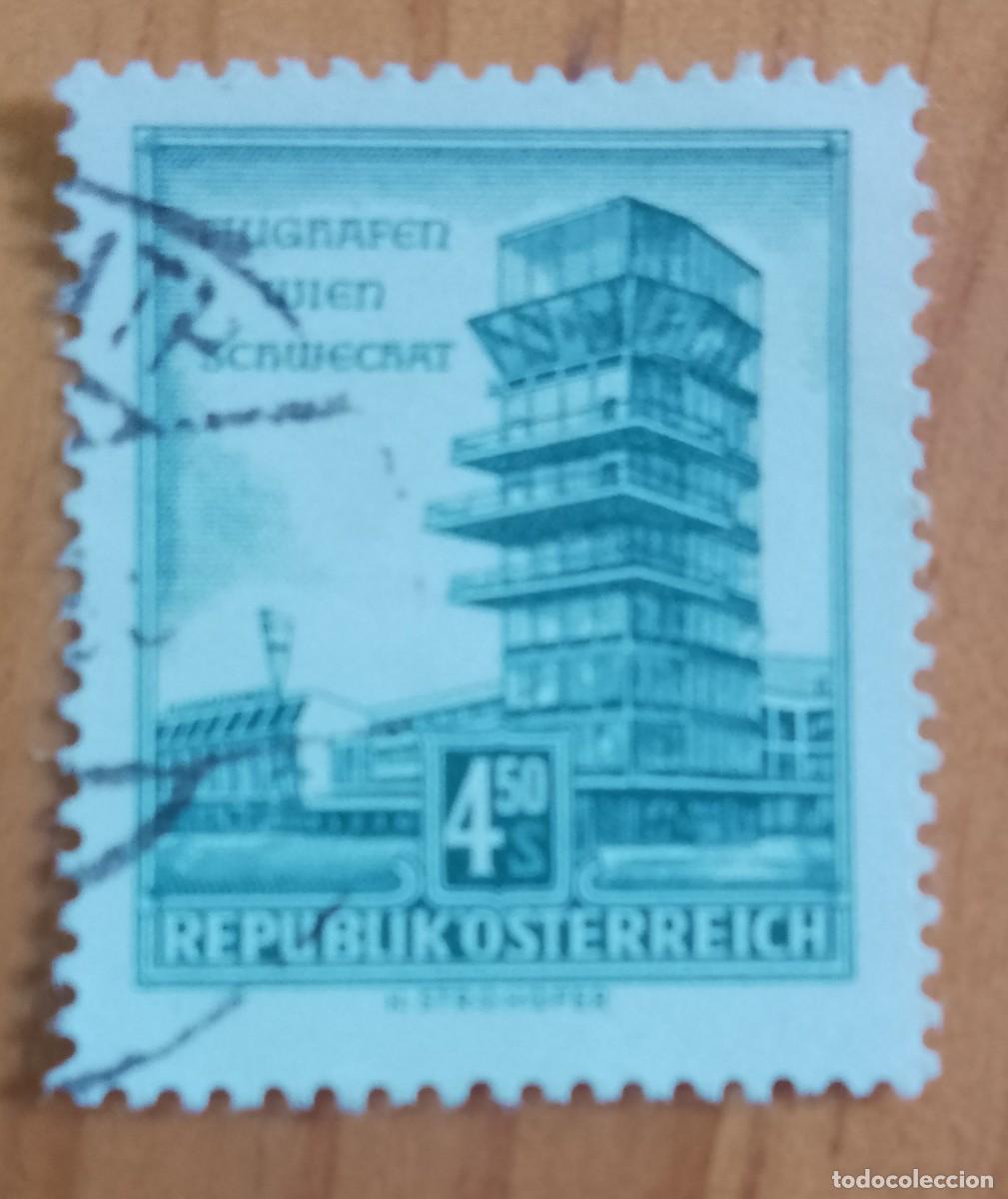 Sellos: AUSTRIA - V/F 4,50 S - AEROPUERTO DE VIENA: SCHWECHAT - YV 873