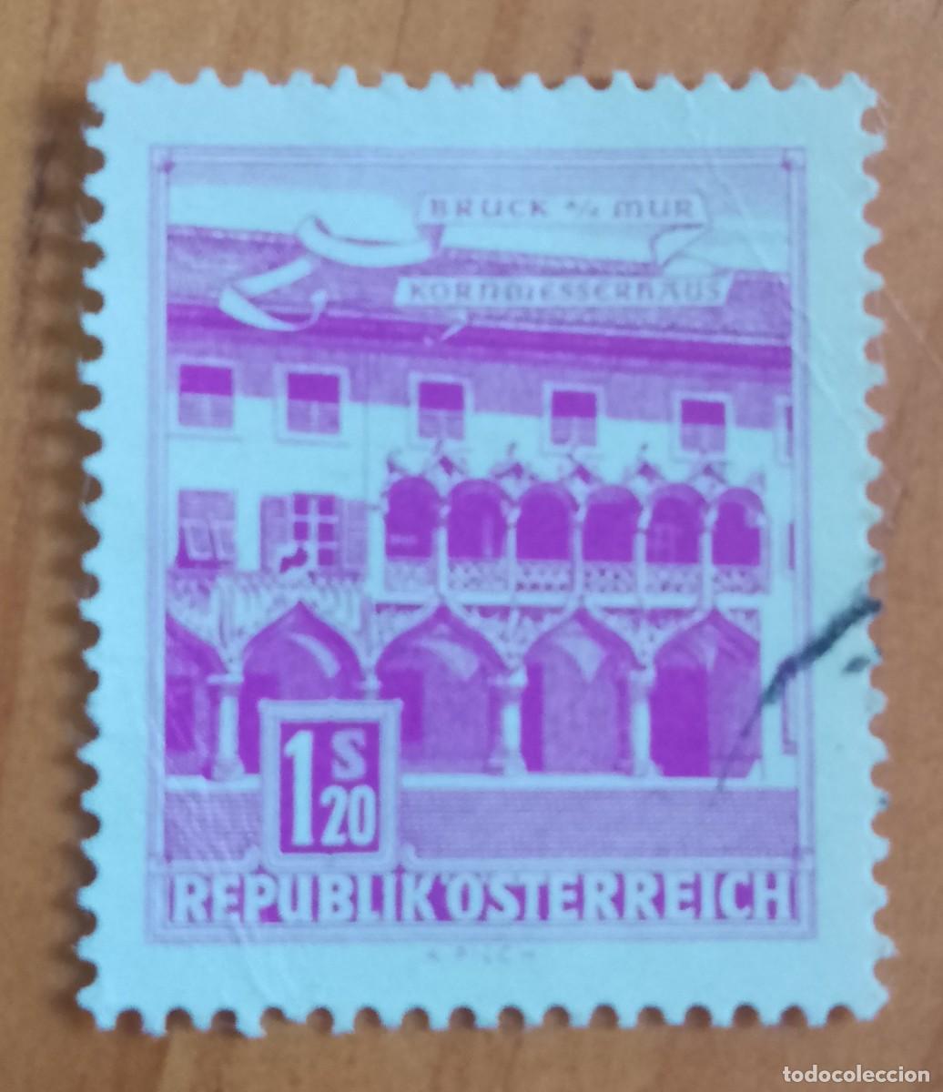 Sellos: AUSTRIA - V/F 1,20 S - A&Ntilde;O 192, BRUCK MUR - CASA DEL MAIZ - YV 1304